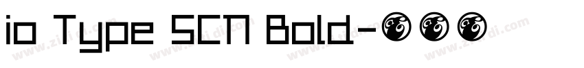 io Type SCN Bold字体转换